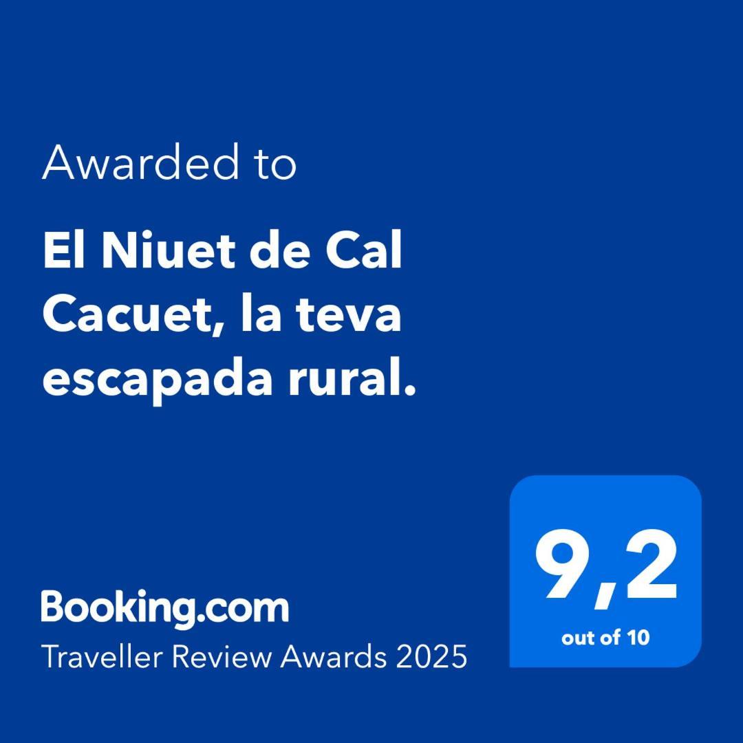 AviáEl Niuet De Cal Cacuet, La Teva Escapada Rural.アパートメント エクステリア 写真